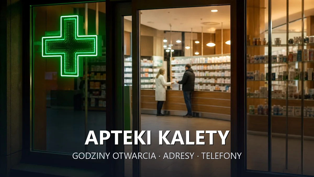 Apteki Kalety, powiat tarnogórski - adresy, telefony, godziny otwarcia