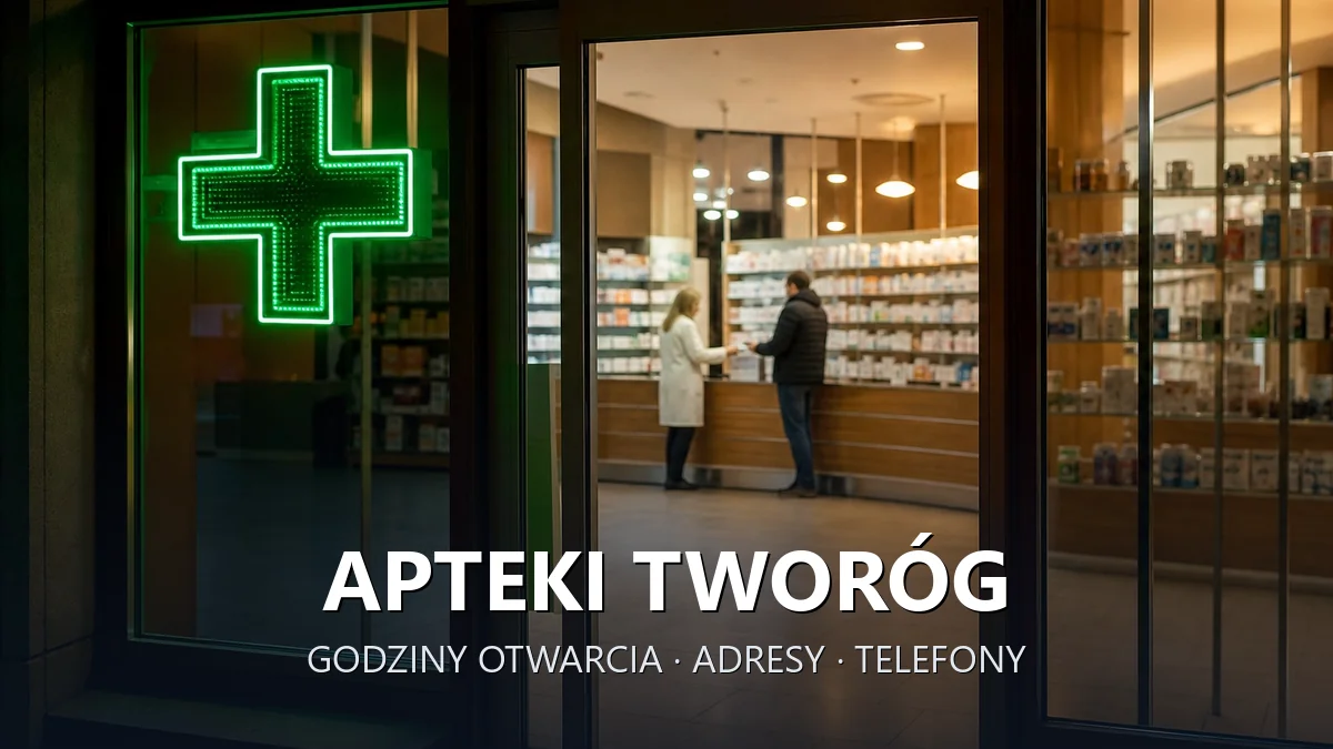 Apteki TWORÓG, powiat tarnogórski - adresy, telefony, godziny otwarcia