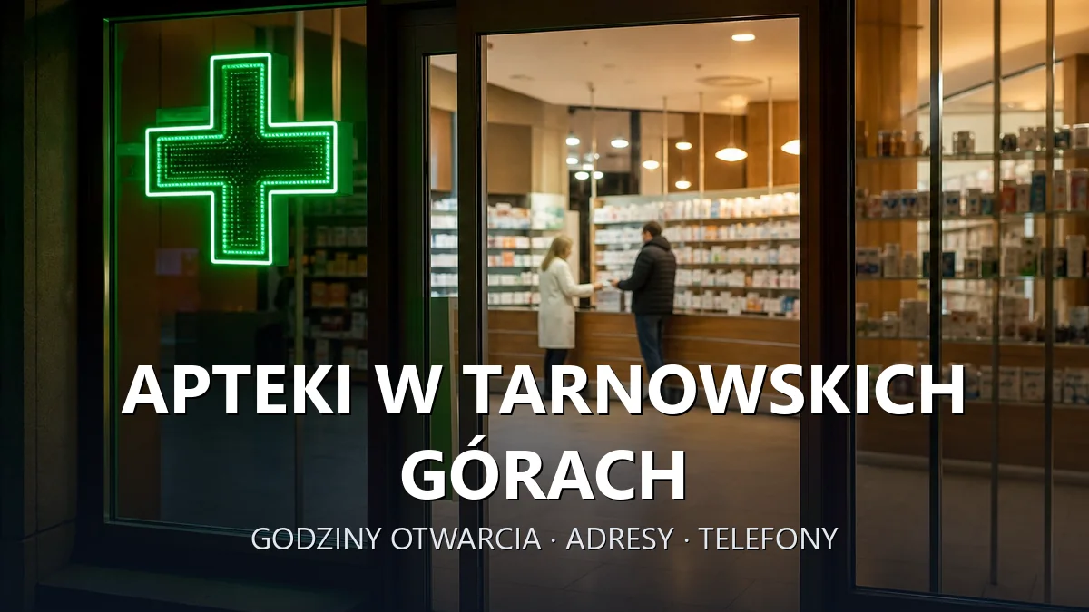 Apteki w Tarnowskich Górach - godziny otwarcia i dyżury