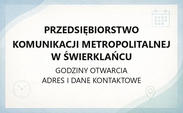 Przedsiębiorstwo Komunikacji Metropolitalnej w Świerklańcu - kontakt, linie, e-BOK