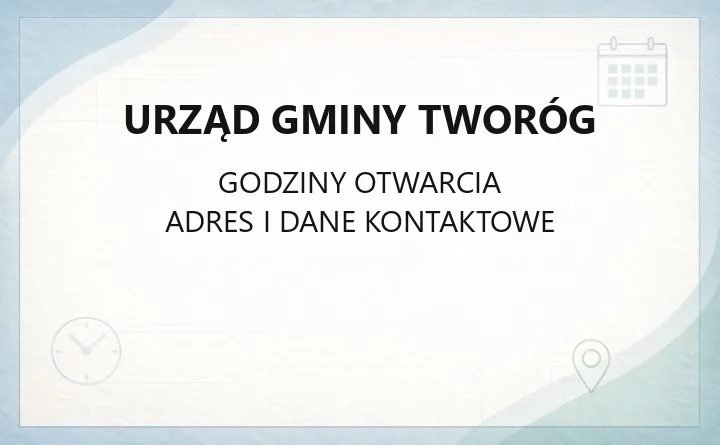 Urząd Gminy Tworóg - kontakt, godziny, referaty i e-usługi