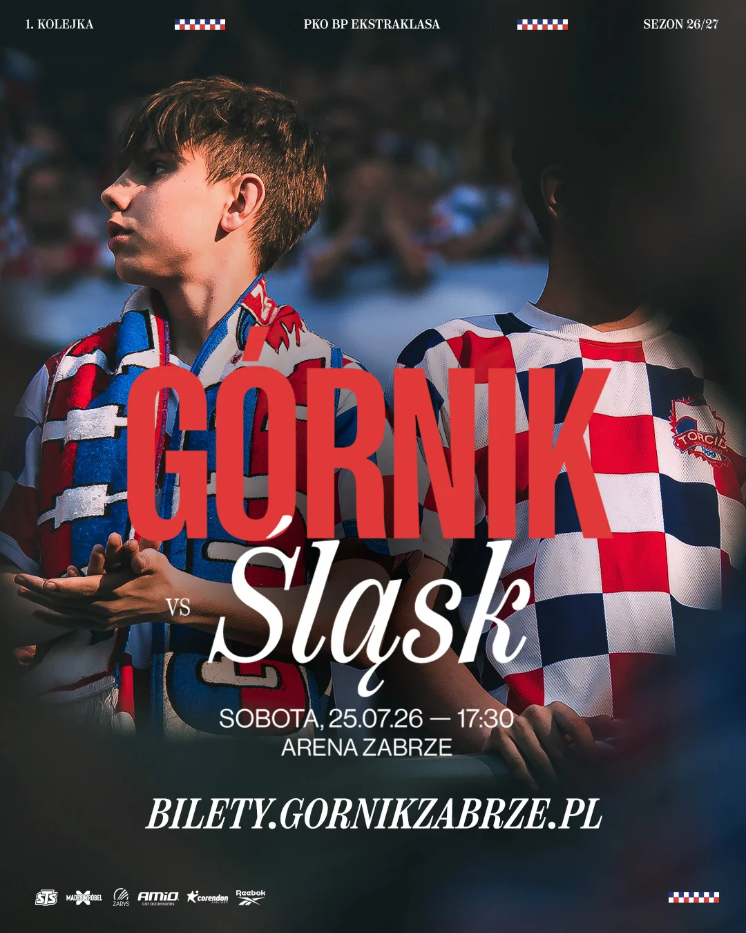 Grafika promocyjna wydarzenia Górnik Zabrze vs Śląsk Wrocław