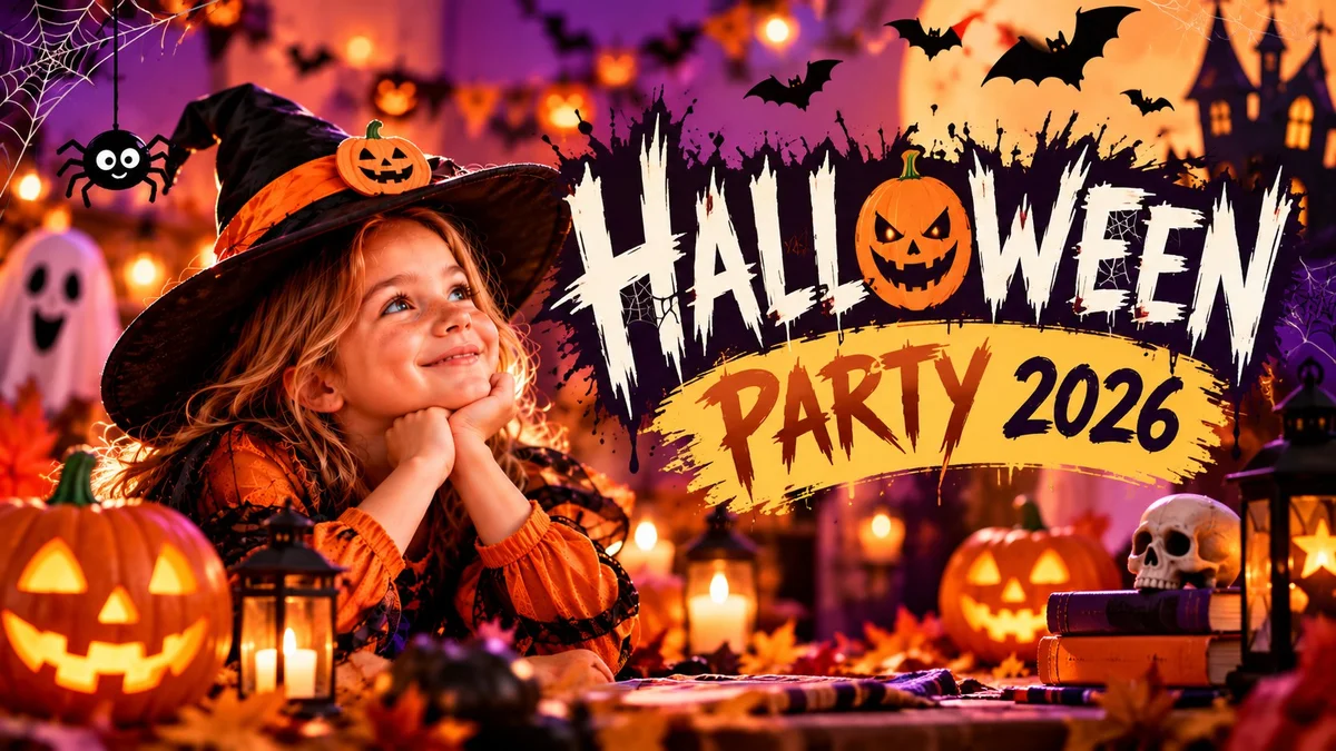 Grafika promocyjna wydarzenia Halloween Party 2026 w Tarnowskich Górach
