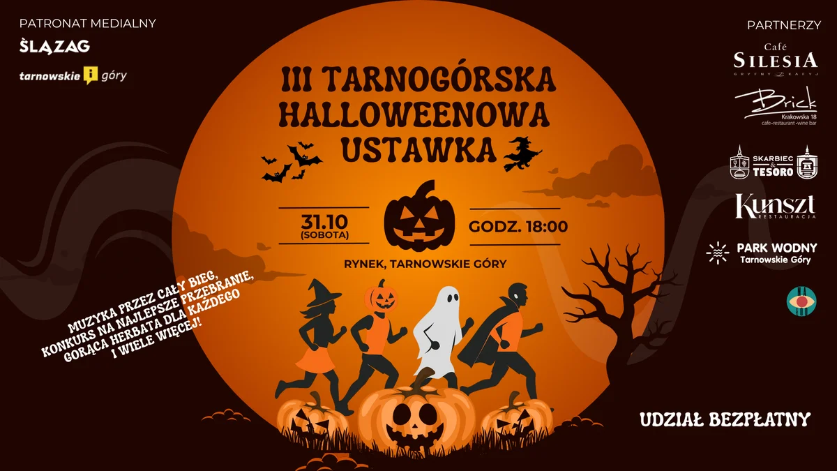 Grafika promocyjna wydarzenia III Tarnogórska Halloweenowa Ustawka