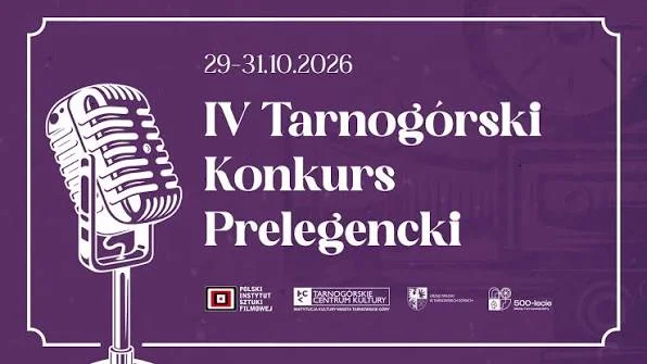 Grafika promocyjna wydarzenia IV Tarnogórski Konkurs Prelegencki