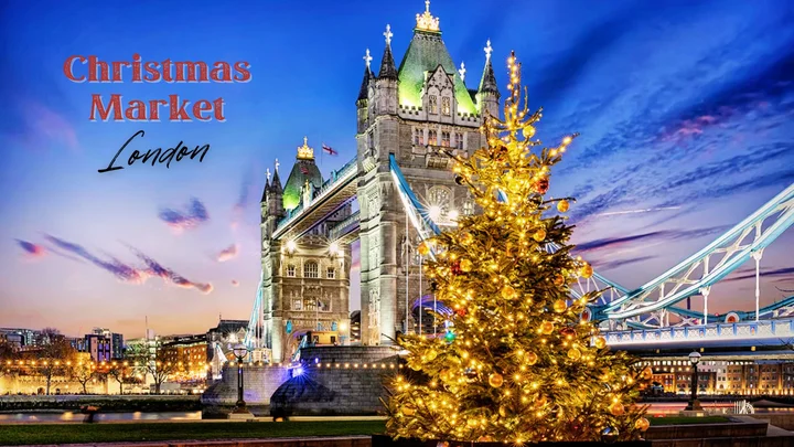 Grafika promocyjna wydarzenia Jarmark Świąteczny w Londynie (Christmas Market)