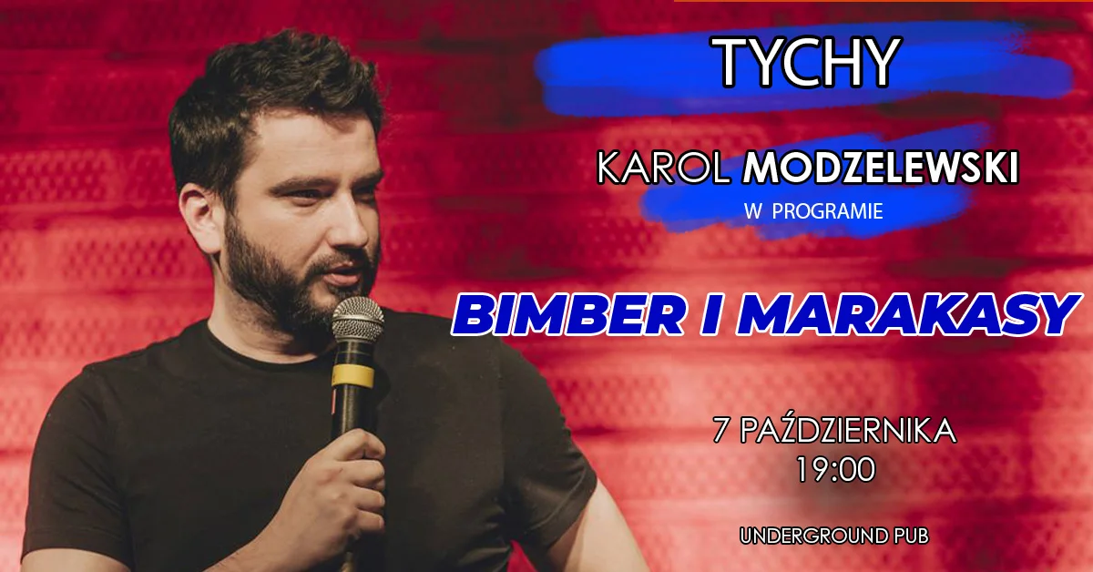 Grafika promocyjna wydarzenia Bimber i marakasy w Tarnowskich Górach