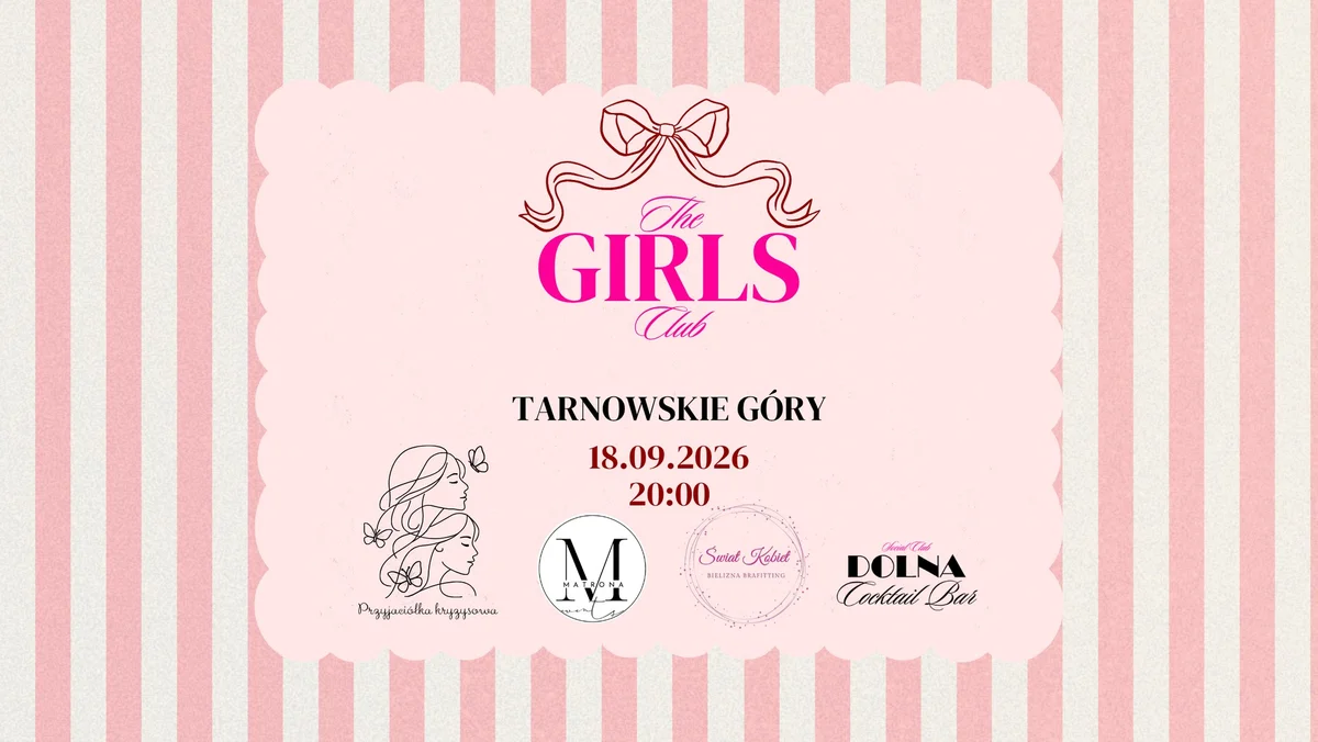 Grafika promocyjna wydarzenia The Girls Club! – rozmowy o bieliźnie