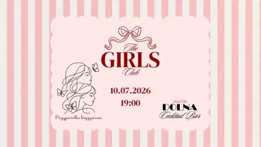 Grafika promocyjna wydarzenia The Girls Club! w Tarnowskich Górach – kobiece spotkanie w Dolna Cocktail Bar