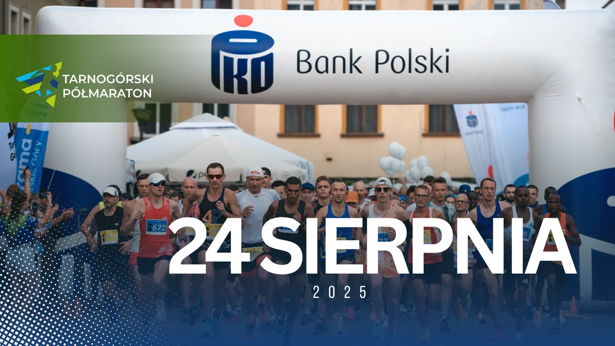 Grafika promocyjna wydarzenia Wydarzenie biegowe w Tarnowskich Górach – półmaraton i bieg na 10 km