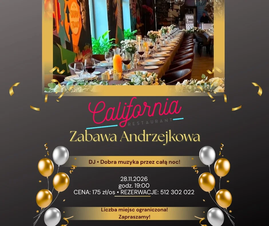 Grafika promocyjna wydarzenia Zabawa Andrzejkowa w Tarnowskich Górach
