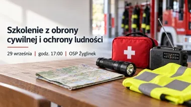 Bezpłatne szkolenie w Żyglinku. Mieszkańcy poznają zasady obrony cywilnej