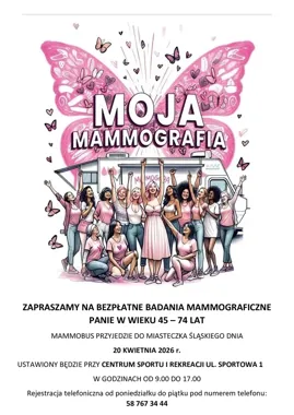 Mammobus stanie przy Centrum Sportu i Rekreacji i da szansę na szybkie badanie