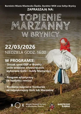 Topienie Marzanny w Brynicy – kolorowe powitanie wiosny z konkursem