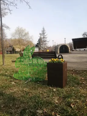 W Parku Rubina pojawiły się wielkanocne dekoracje i pierwszy świąteczny nastrój