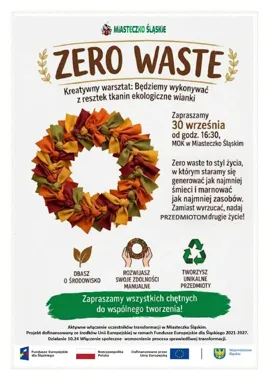 Z resztek tkanin powstaną ekologiczne wianki. Warsztaty w MOK-u