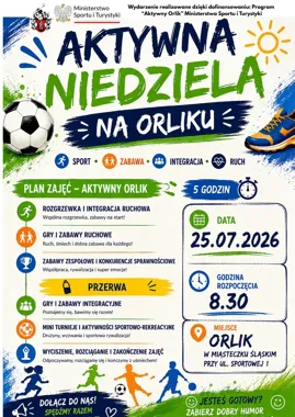 Na Orliku pięć godzin ruchu i zabawy. Zajęcia są bezpłatne