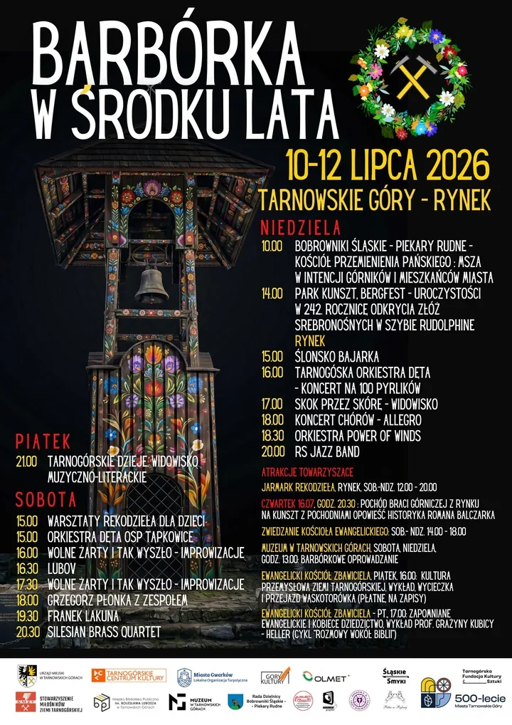 Barbórka w środku lata wraca na tarnogórski rynek. Będzie koncert i pochodnie