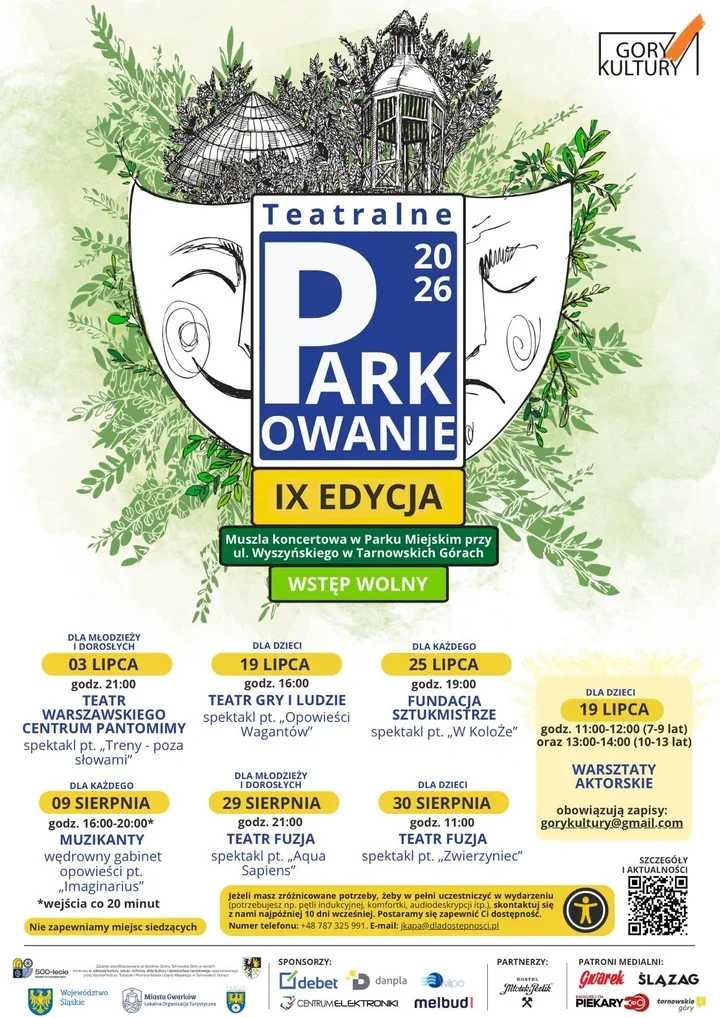Pantomima, żonglerka i teatr dla dzieci wracają na parkową scenę