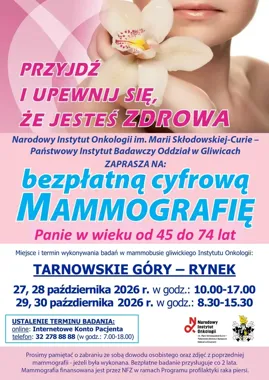 Mammobus przyjedzie na Rynek. Bezpłatna mammografia dla kobiet 45–74
