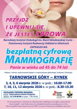 Mammobus przyjedzie na Rynek. Bezpłatna mammografia dla kobiet 45+