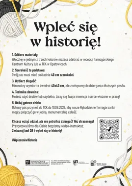 Miękka instalacja urośnie z tysięcy oczek. Tarnogórzanie dołączą