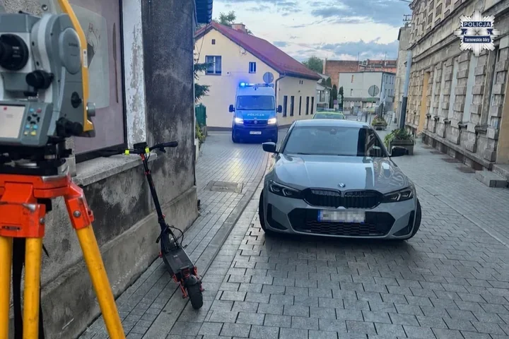 Promil alkoholu i zakaz wjazdu - 16-latka rozbiła hulajnogę o ścianę
