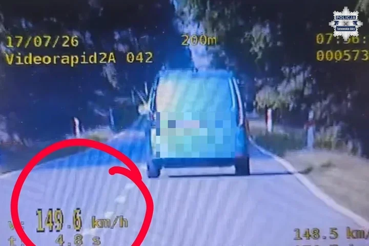 149 km/h na DW907 w Tworogu. Kierowca stracił prawo jazdy
