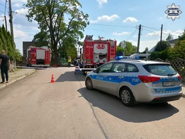 Nie zatrzymał się na znaku STOP. Dwie osoby trafiły do szpitala w Tąpkowicach