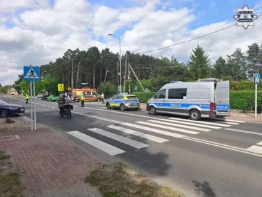 Motocyklista z Bytomia zderzył się z Audi w Kaletach. Kierowca nie ustąpił pierwszeństwa