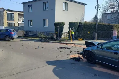 Nie ustąpił pierwszeństwa - zderzenie na skrzyżowaniu w Tarnowskich Górach