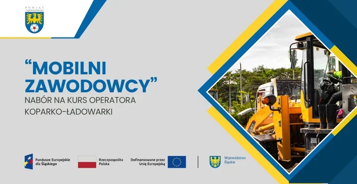 Uczniowie z powiatu tarnogórskiego nauczą się obsługi koparko-ładowarki