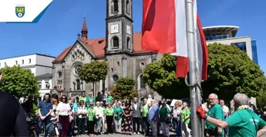 Biało-czerwona flaga i rowery. Tarnogórskie święto miało drugi rytm